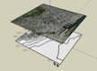 Le même modèle de terrain peut recevoir des plans en projection verticale ou des textures d'altitude en projection horizontale