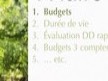 Budget de developpement durable